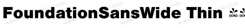 FoundationSansWide Thin 语言英文字体转换